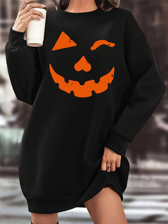 Halloween-Smile-Sweaterkleid - Lisa