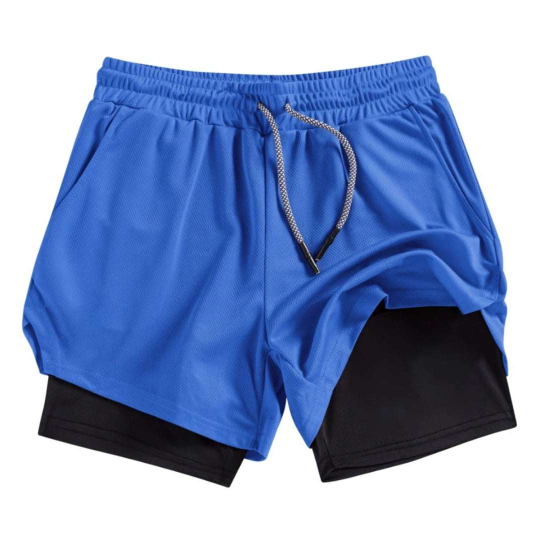 Heidi Mode | Atmungsaktive Doppel-Shorts für Männer