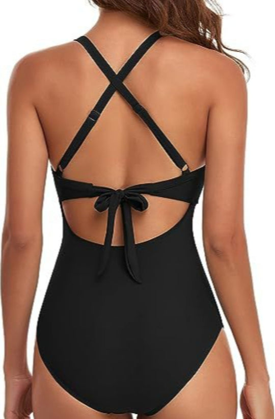 Heidi Mode | Hohler rückenfreier Bikini mit engen Trägern