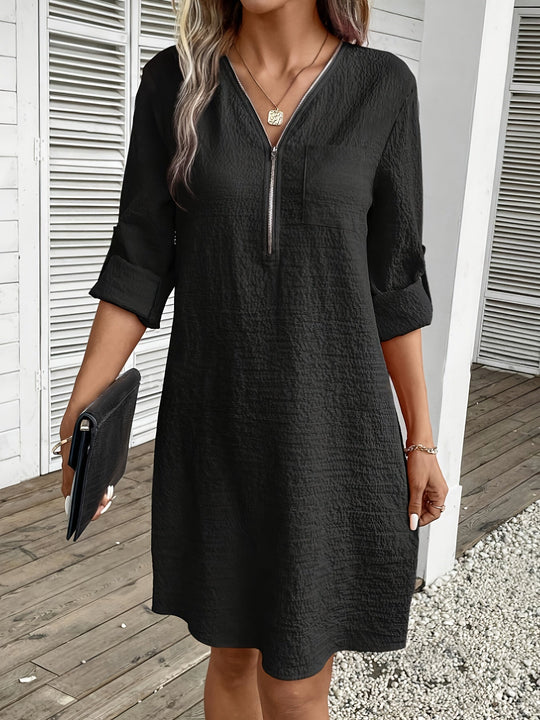 Zipperkleid Langarm - Sophie