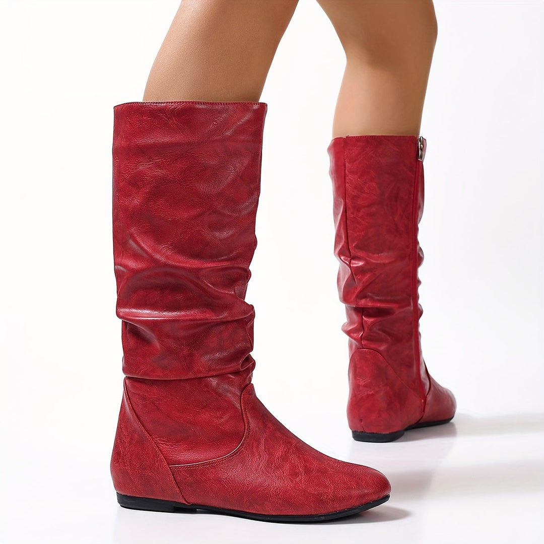 Heidi-Mode | Retro Damen Reitstiefel mit Reißverschluss