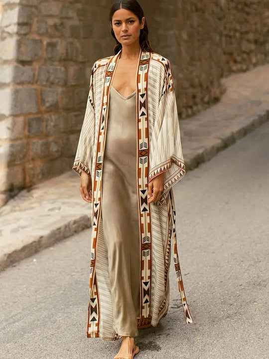 Boho-Kimono in Übergröße