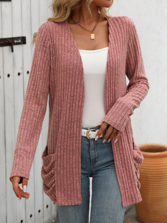 Heidi-Mode | Hygge Offene Front Strickpullover für Damen