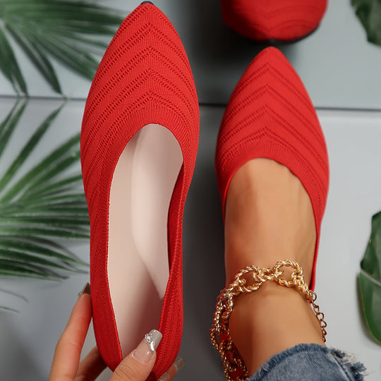 Heidi-Mode | Ballerinas für Damen Slip On Atmungsaktive Wohnungen