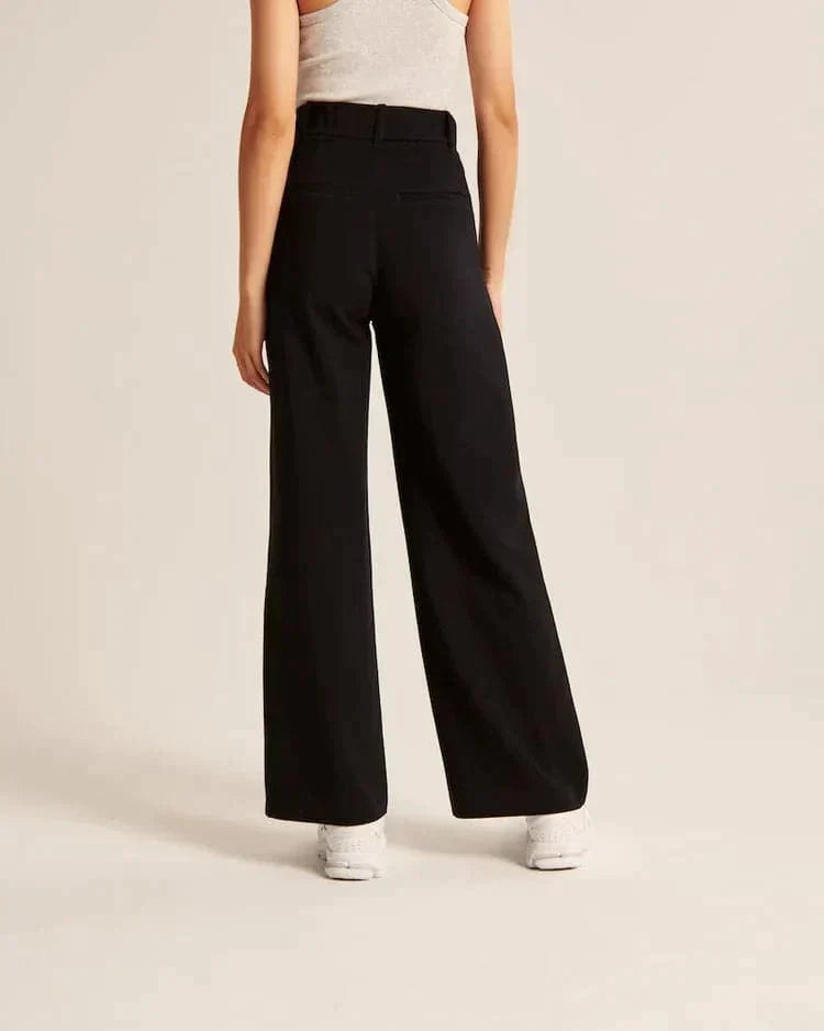 Hohe Taille Weite Bein Hose