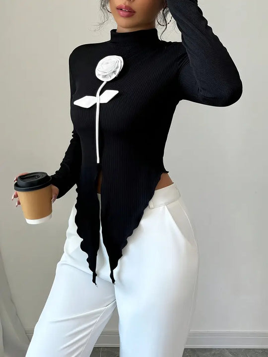 Heidi-Mode | Elegantes Schwarzes Top