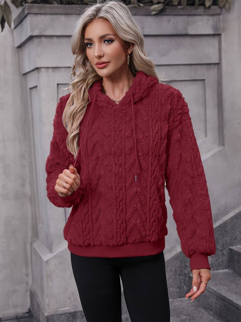 Heidi-Mode - Stilvoller und Bequemer Winter Hoodie aus Teddystoff für Frauen