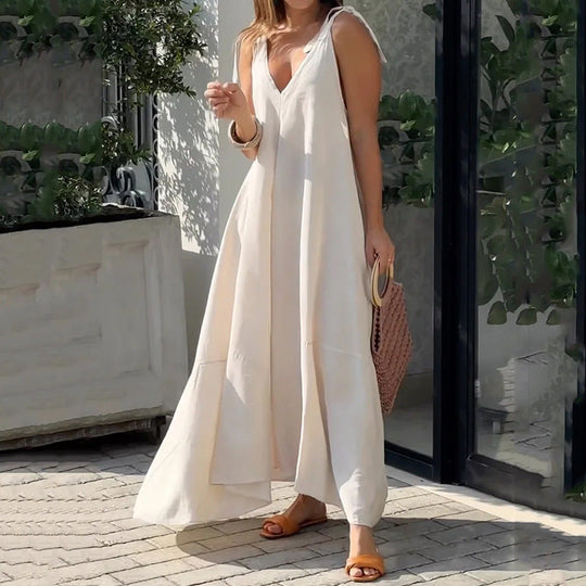 Stilvolles Lässiges Lockeres Damen Sommerkleid