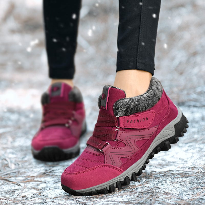 Heidi-Mode | Leder Knöchel Snowy Stiefel