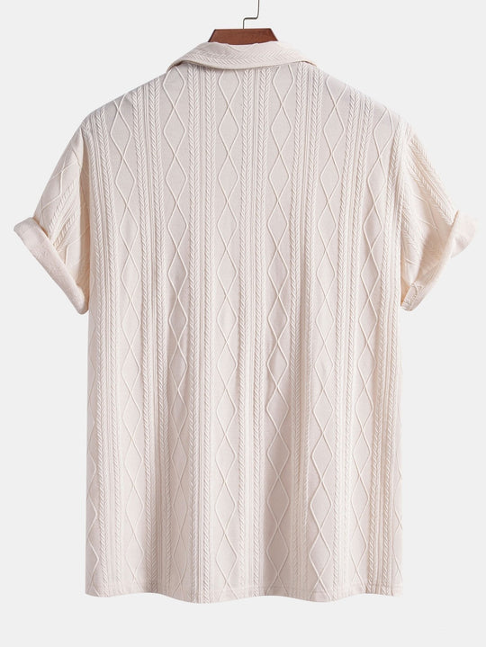 Heidi-Mode | Rhombus Jacquard Kuba Hemd