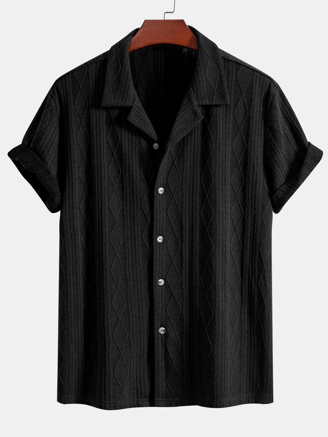 Heidi-Mode | Rhombus Jacquard Kuba Hemd