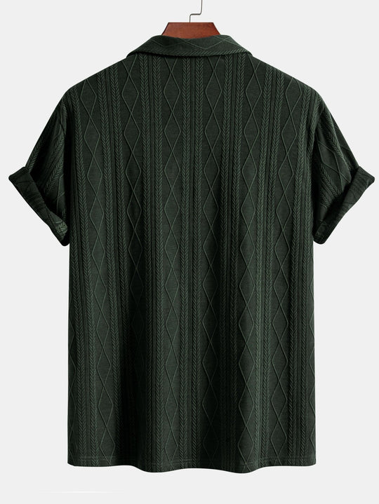 Heidi-Mode | Rhombus Jacquard Kuba Hemd