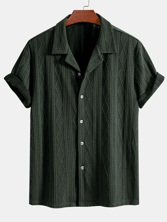 Heidi-Mode | Rhombus Jacquard Kuba Hemd