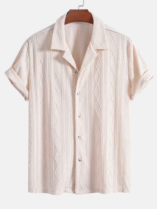 Heidi-Mode | Rhombus Jacquard Kuba Hemd