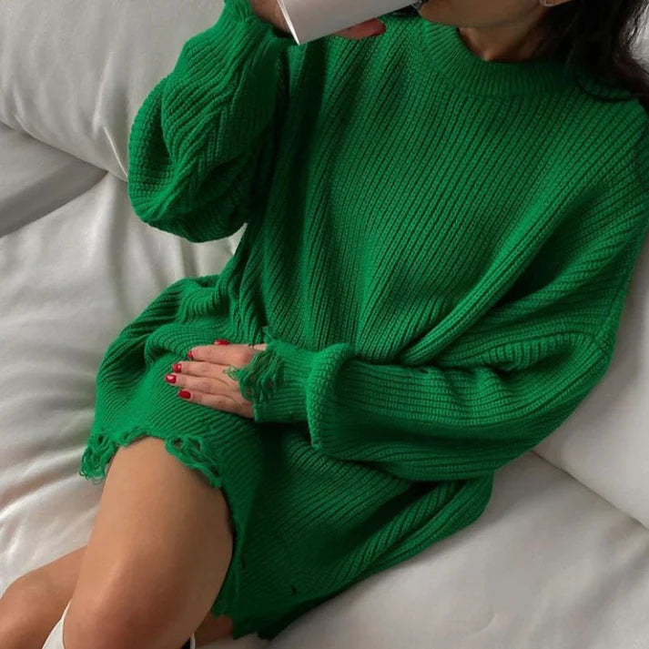 Heidi-Mode | Oversized Zerrissene sweater