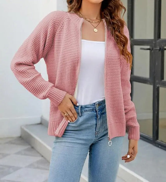 Heidi-Mode | Comfortabel Gebreid Vest Met Rits