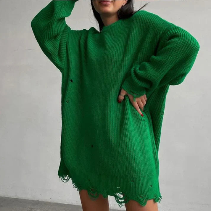 Heidi-Mode | Oversized Zerrissene sweater