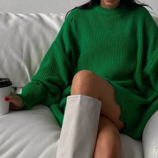 Heidi-Mode | Oversized Zerrissene sweater