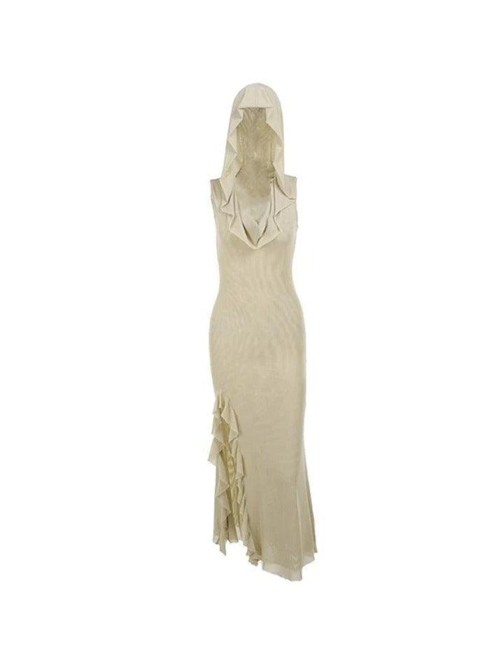 Heidi-Mode | Design Sense Schlitz Rüschkleid