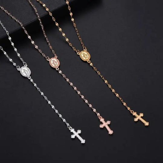 Heidi-Mode | Elegante Rosenkranz Kette für Damen