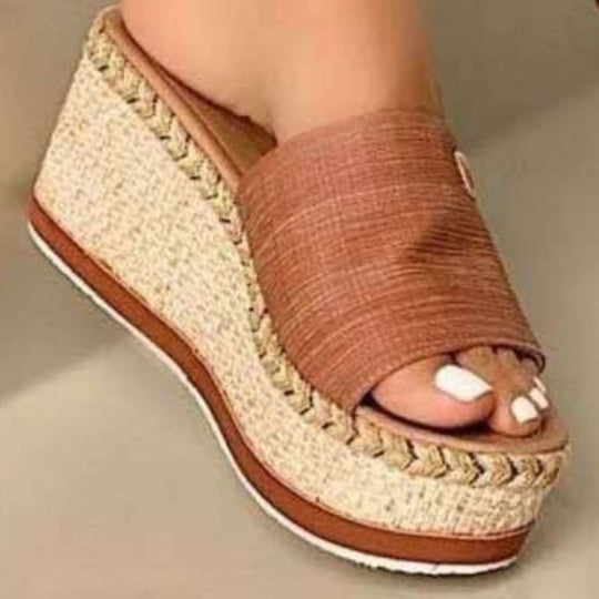 Heidi-Mode | Pu Leder Offene Zehen Sandalen