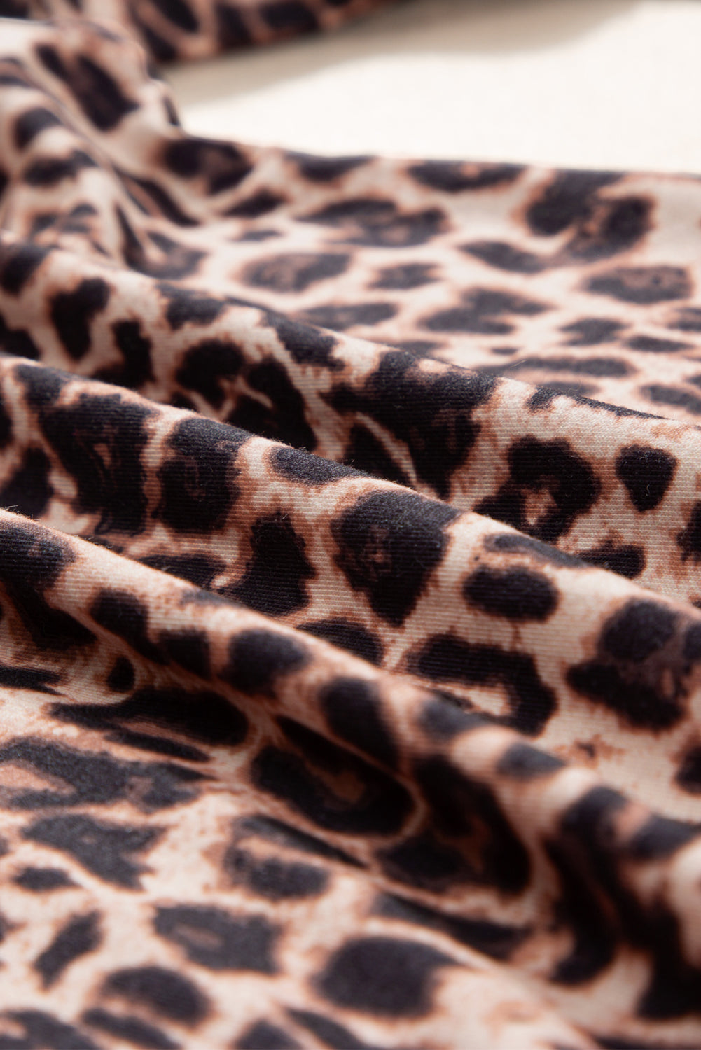 Boho-Leopard-Hose Mit Weitem Bein