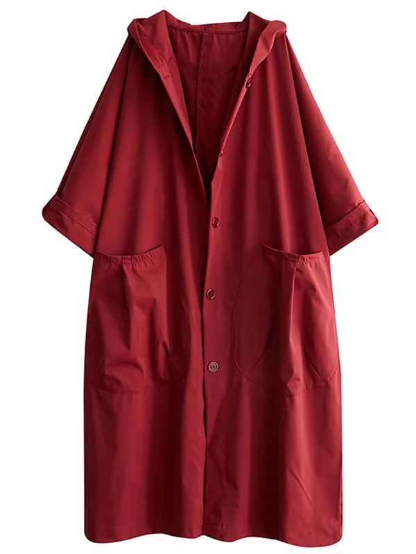 Heidi-Mode | Langer Wasserdichter Trenchcoat Mantel