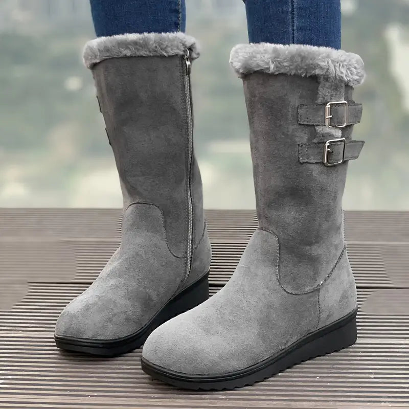 Heidi-Mode | Stilvolle und Bequeme Wanderschuhe mit Futter aus Kunstfell
