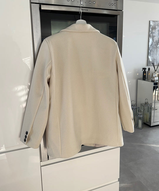 Heidi-Mode | Beiger Oversized Casual Blazer