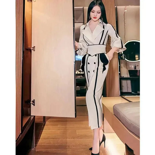 Heidi-Mode | Doppelreihiger Frauen-Trenchcoat