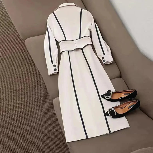 Heidi-Mode | Doppelreihiger Frauen-Trenchcoat