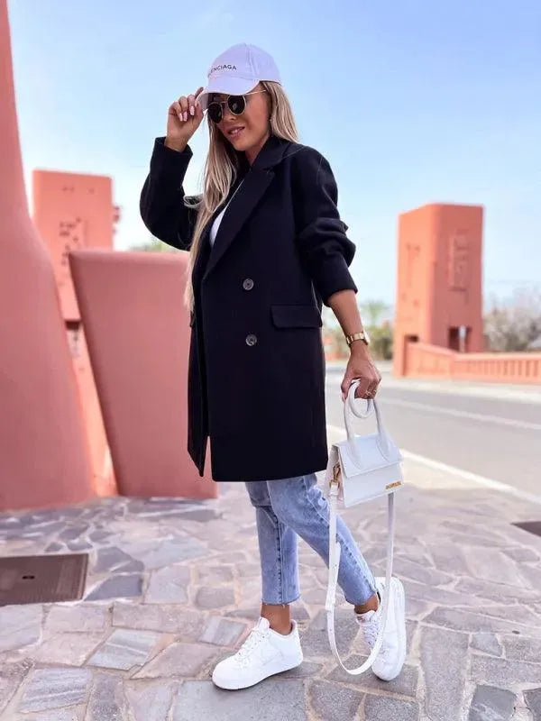 Heidi-Mode | Doppelreihiger Damen Wintermantel