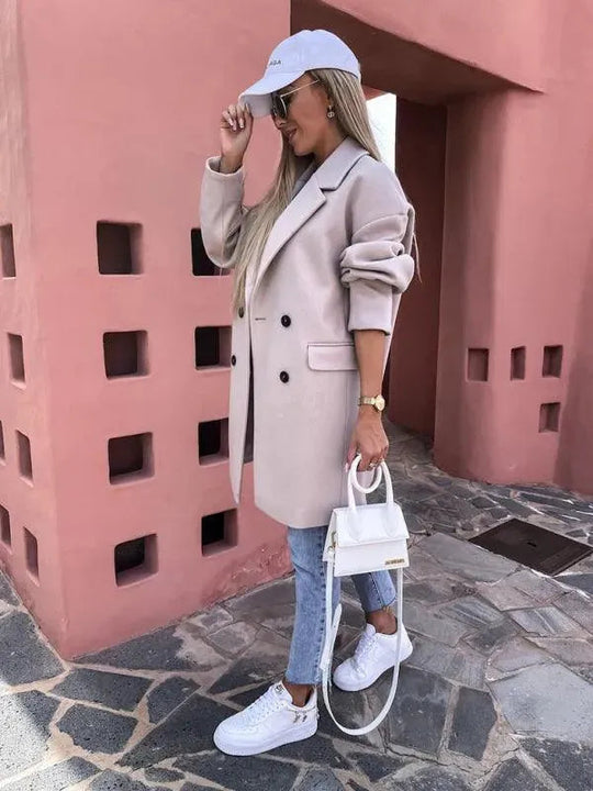 Heidi-Mode | Doppelreihiger Damen Wintermantel