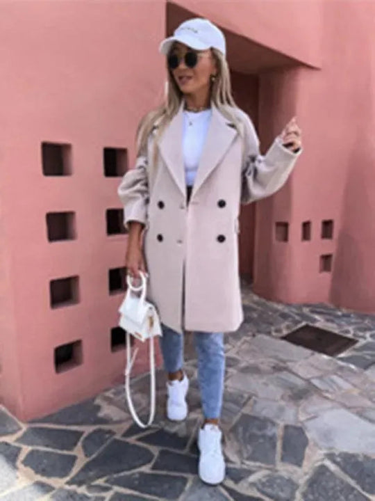 Heidi-Mode | Doppelreihiger Damen Wintermantel