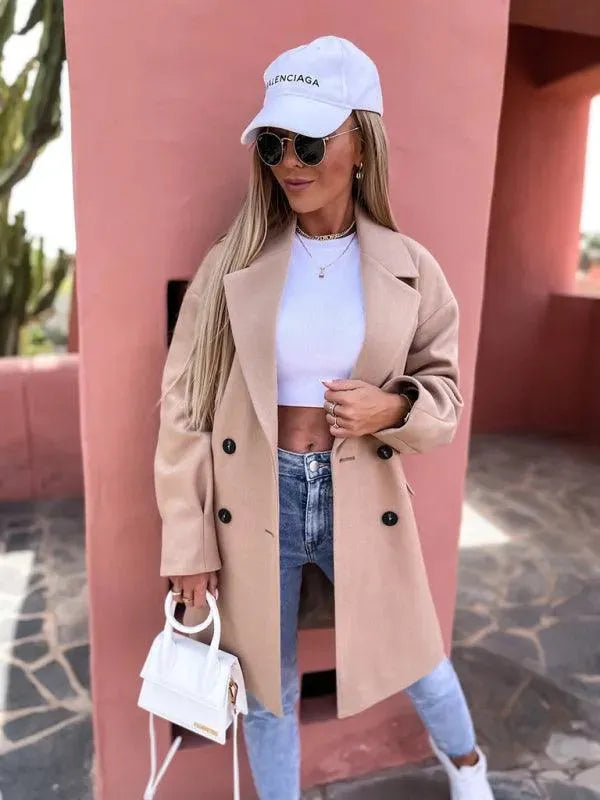 Heidi-Mode | Doppelreihiger Damen Wintermantel