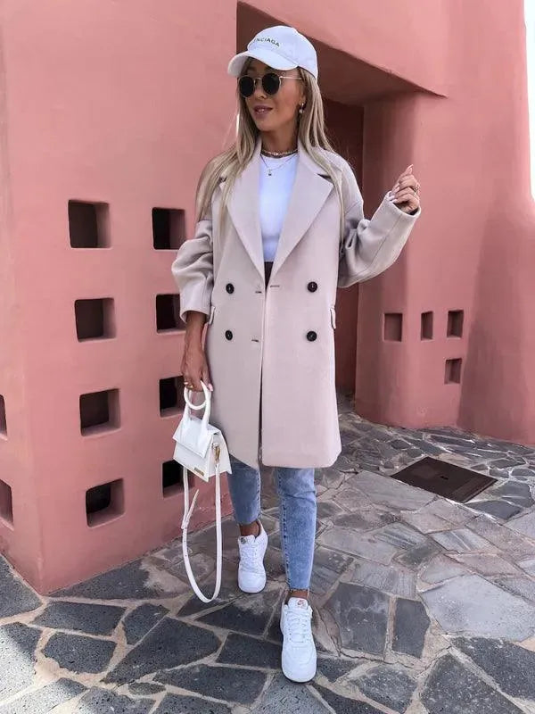 Heidi-Mode | Doppelreihiger Damen Wintermantel