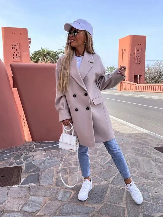 Heidi-Mode | Doppelreihiger Damen Wintermantel