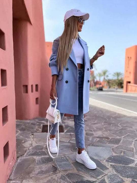 Heidi-Mode | Doppelreihiger Damen Wintermantel