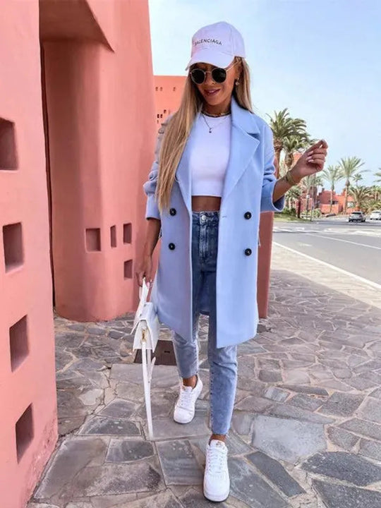 Heidi-Mode | Doppelreihiger Damen Wintermantel