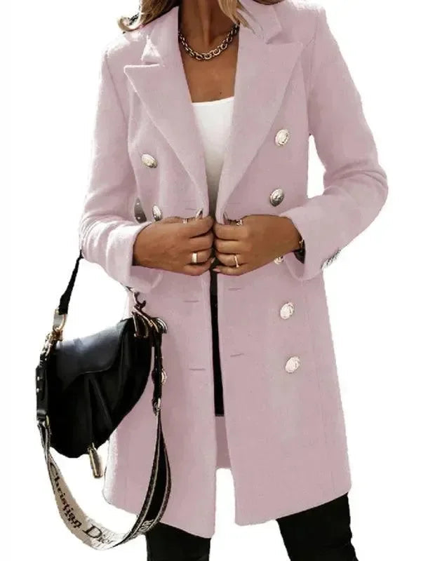 Heidi-Mode | Doppelreiher Frauen Wollmantel