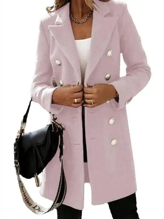 Heidi-Mode | Doppelreiher Frauen Wollmantel