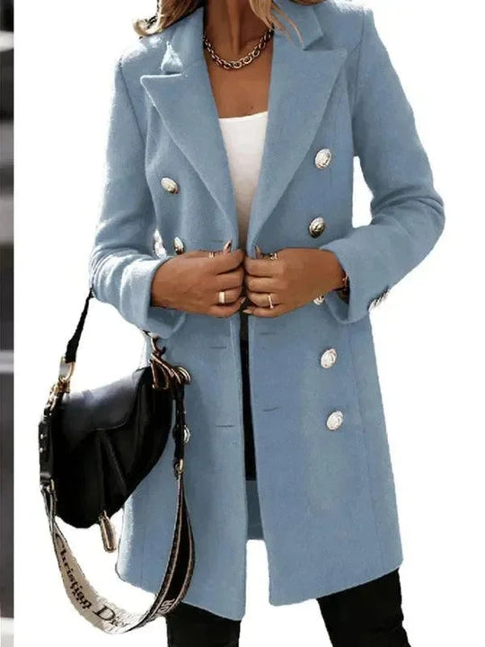 Heidi-Mode | Doppelreiher Frauen Wollmantel