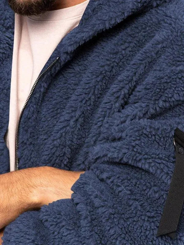 Heidi-Mode | Doppel-Seitige Kapuzen Herren Winterjacke