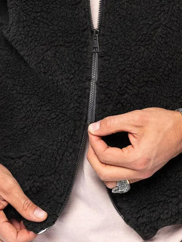 Heidi-Mode | Doppel-Seitige Kapuzen Herren Winterjacke