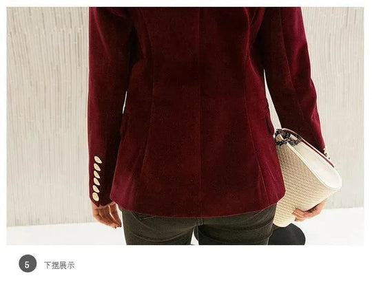 Heidi-Mode | Douceur Velvet Blazer Damen - Casual - Unifarben