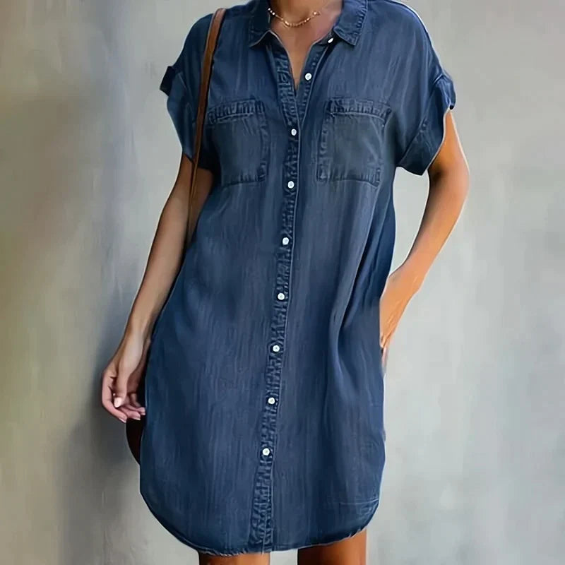 Casual denim jurk