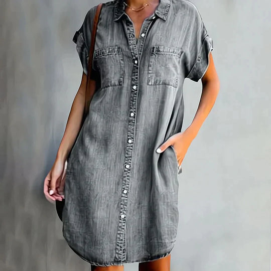 Casual denim jurk