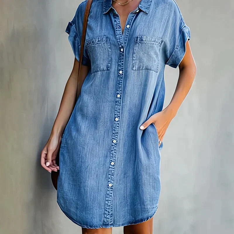 Casual denim jurk