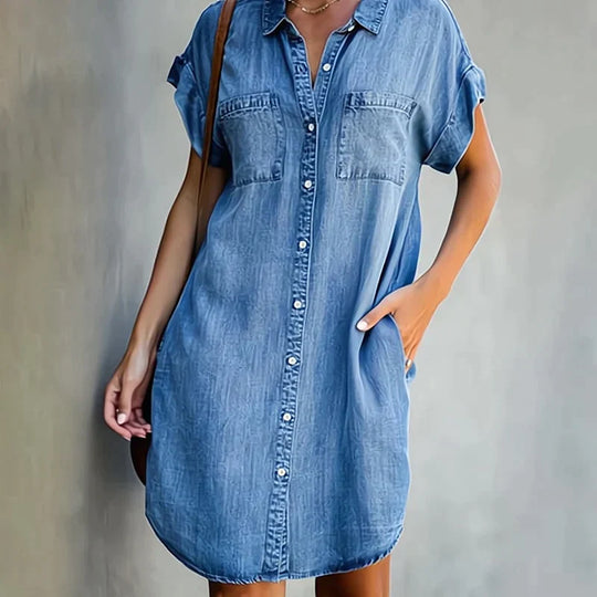 Casual denim jurk