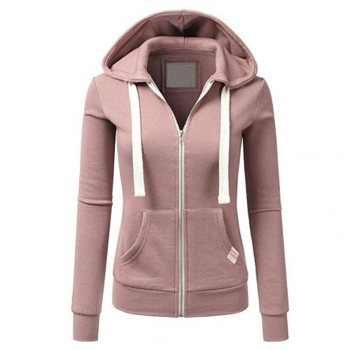 Heidi-Mode - Stilvolle Woll-Fleece Herbst Hoodie mit Reißverschluss für Frauen